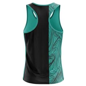 Wholesale Price Custom Design Sublimated Training Jersey Stretch Polyester Mesh <b>Running</b> Sleeveless Marathon Singlet Crew Neck - Product Image 3