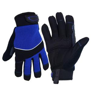 Guantes de Trabajo de Seguridad Flexibles para Mecánicos, Protección Completa para los Dedos, Reducción de Impactos, Antivibración, Resistentes a Pinchazos, Cuero Sintético - Product Image 1