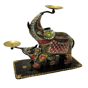 Artesanía Metálica, Decoración para el Hogar, Adorno de Mesa Art Deco, Componentes Metálicos Tallados y Moldeados a Mano, Recubiertos con Polvo, Elegantes, para Jubilación, Diwali - Product Image 1