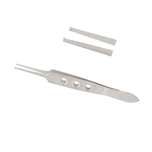 Pinzas Oftálmicas Bishop-Harmon Iris Rectas – 1x2 Dientes, Puntas de 0.7mm, 9 cm, Instrumento Quirúrgico Oftálmico - Product Image 2