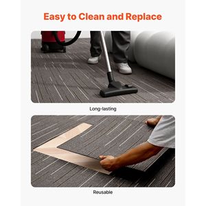 24 Piezas de Baldosas Modulares para Piso Comercial de 24x24 Pulgadas, Alfombra Cuadrada Reutilizable con Acolchado Suave y sin Costuras, 96 Pies Cuadrados por Unidad - Product Image 6