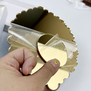 Cartes de mariage personnalisées en film acrylique doré effet miroir, vierges, créatives, pour signalisation de table, impression numérique, cartes de vœux - Product Image 5