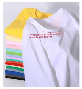 เสื้อยืดคอกลมปักโลโก้ตามสั่ง ราคาโรงงานบังกลาเทศจีน น้ำหนัก 180 กรัม สำหรับผู้ชายและผู้หญิง ผ้าฝ้ายแท้ แขนสั้น - Product Image 2