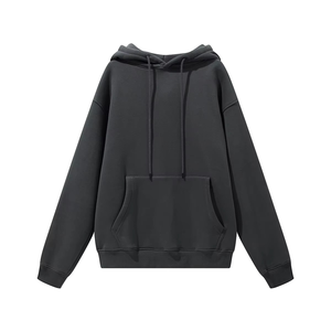 Custom Men's Retro Casual Outerwear Solid Pattern Work Sweatshirt with Quarter Zip Multi-Pocket Hoodie <b>Jacket</b> - Product Image 2