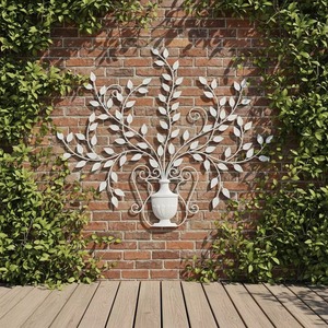 Modern Metal Floral Wall Art Set Handmade Stainless Steel Decor Irregular Shape Single-piece Package Hanging Customized <b>Frame</b> - Product Image 5