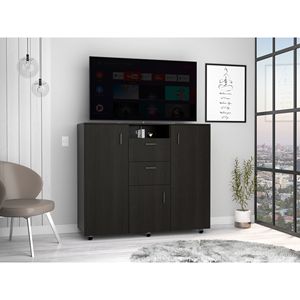 Armadio a due ante nero Quizz per camera da letto - Product Image 3