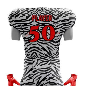 Uniforme de Fútbol Americano Sublimado 100% Poliéster Transpirable, Servicio OEM de Alta Calidad, Precio Bajo al por Mayor Internacional - Product Image 4
