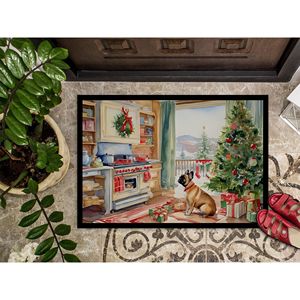 French Bulldog Christmas Cookies Non-Slip Doormat 24H X 36W <b>Indoor</b> Outdoor Front <b>Door</b> <b>Mat</b> Washable Low Pile Rug for Entryway - Product Image 3