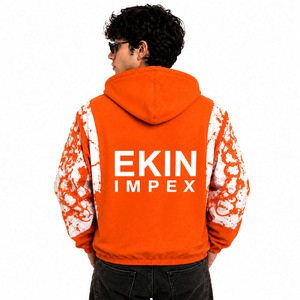 Sudadera con capucha extragrande personalizada con cremallera completa para unisex |   Chaqueta con Capucha de Felpa de Algodón Premium de Secado Rápido para Ropa Urbana |   OEM ODM Marca Privada - Product Image 4