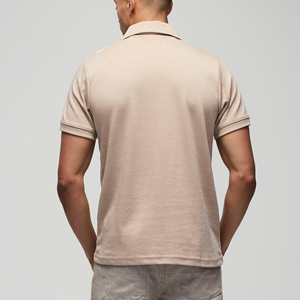 เสื้อโปโลชายขายส่ง คุณภาพสูง เรียบง่าย สบายๆ บริการ OEM รับผลิตตามแบบใหม่ ระบายอากาศได้ดี ป้องกันการเป็นขุย สีพื้น - Product Image 3