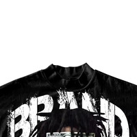 T-shirt sans manches thermique en coton épais personnalisé avec motif pour homme, impression DTG et sérigraphie, tricoté