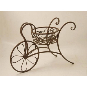 Urnes de jardin en fer forgé au prix le plus bas, jardinières dorées avec colonne pour décorations de sol de mariage - Product Image 6