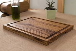 Juego de tablas de cortar de madera Noble Wood, rectangular, con mango, nombre y fecha grabados, juego de tablas de cortar para cocina. - Product Image 3