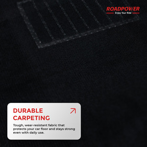 ROADPOWER (RP-MAT-104) Ensemble de tapis de sol universels pour voiture de qualité supérieure, 5 pièces, antidérapants, résistants aux intempéries, nettoyage facile avec spray - Product Image 2