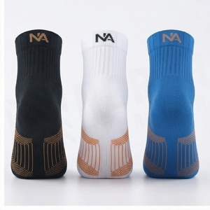 North Approach Ankle <b>Socks</b> Geometric Pattern Breathable <b>Running</b> <b>Socks</b> for Adults Summer Season - Product Image 2