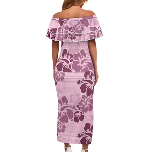 Nuevo Diseño Personalizado, Conjunto de 2 Piezas de Vestido Puletasi Samoano, Ropa Femenina de Alta Calidad, Secado Rápido, Elegante Vestido Largo Polinesio para Fiesta - Product Image 2