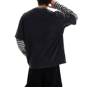 Camiseta de doble capa para hombre con logotipo personalizado |   Diseño Casual Moderno |   Tela de Alta Calidad, Costuras Finas - Product Image 2