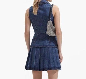 Conjunto de Mezclilla para Mujer, Estilo Pasarela de Milán, a la Moda, Venta al Por Mayor, Diseño Moderno - Product Image 2