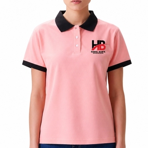 เสื้อโปโลคอปกตัดกันสำหรับผู้หญิง ผ้าเนื้อนุ่ม สวมใส่สบาย สไตล์คลาสสิก ผ้าระบายอากาศ แห้งเร็ว ดีไซน์ทันสมัยสำหรับการสวมใส่ - Product Image 1