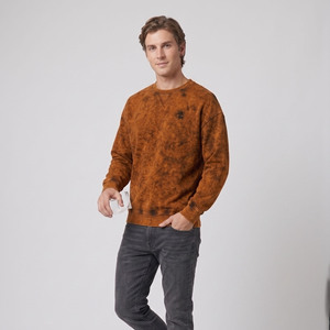 OEM <b>Men's</b> Vintage Acid Wash Sweatshirt Long Sleeve Heavyweight Cotton Oversized Streetwear <b>Pullover</b> <b>Men</b> O Neck Loose Fit Shirts - Product Image 4
