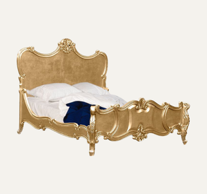 เตียงนอนไม้มะฮอกกานีแกะสลักด้วยมือ ขนาดใหญ่ สไตล์คลาสสิก สำหรับห้องนอน - Product Image 1