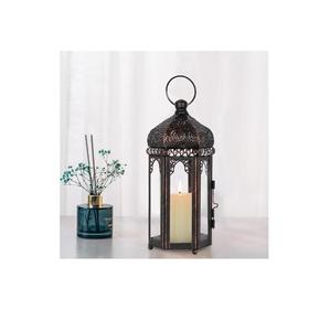 Portavelas de Madera Maciza Marrón con Pantalla de Vidrio Transparente, Decoración Colgante y de Mesa - Product Image 5