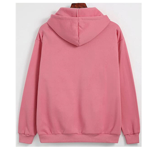 Sweat-shirt à capuche rose imprimé décontracté unisexe en coton tricoté coupe classique pour l'automne OEM ODM Haute Qualité Polyester/Coton - Product Image 6