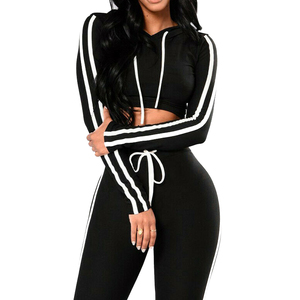 Conjunto deportivo de dos piezas para mujer, ropa informal de tela suave, cómoda para el gimnasio, el entrenamiento, el descanso y el uso diario. - Product Image 5