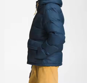 Chaqueta de burbujas para hombre, estilo único, marca privada, tela de lona, chaqueta acolchada con cremallera completa, cuello alto, manga larga, para invierno y actividades al aire libre. - Product Image 4