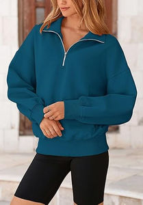 Sudadera de Mujer de Alta Calidad para Otoño, con Cierre de Cremallera, Transpirable, Estampada, Cómoda para el Día a Día - Product Image 4
