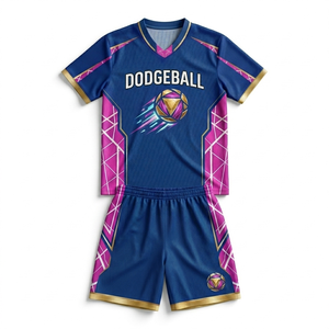 Uniformes Deportivos Personalizados para Equipos Escolares, Clubes y Ligas: Camisetas y Pantalones Cortos de Dodgeball de Alto Rendimiento - Product Image 1