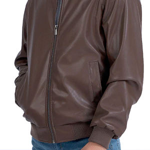 Mens Fashion Design New Arrival Leather <b>Jacket</b> Men PU Leather <b>Jacket</b> Premium Quality Cowhide Leather <b>Jacket</b> For Man Mens Genuine - Product Image 6