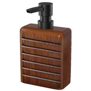 Ensemble moderne de distributeurs de produits de bain et de toilette en bois blanc, décoration de salle de bain de style spa - Product Image 1