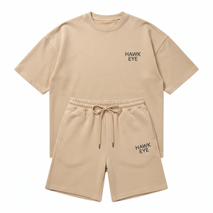 Ensemble de sport 2 pièces pour homme, été, respirant, haute qualité, t-shirt à manches courtes et short de sport - Product Image 6