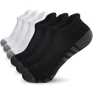 TITAN TREAD WEAR <b>Black</b> Ankle Running <b>Socks</b> Men's Breathable Solid Sport <b>Socks</b> with Cotton Liner Anti-Slip for Summer Activities - Product Image 6