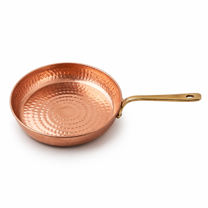 100% Pure Copper Hammered Frying <b>Pan</b>, Handmade Copper Skillet, Premium Chef Cooking <b>Pan</b>, Kitchen Cookware OEM ODM Wholesale - Product Image 1