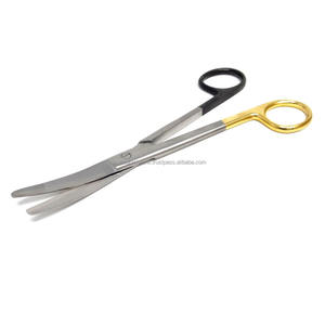 Tijeras de Disección Curvas TC SuperCut Mayo de 6.75'' con Carburo de Tungsteno, Instrumento Quirúrgico Manual, Anillo Negro/Dorado, CE ISO OEM ODM - Product Image 5