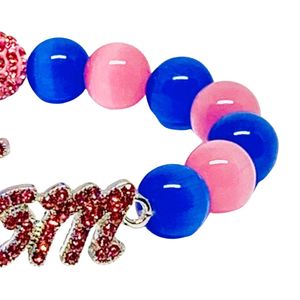 Bracelet extensible en perles de cristal rose pour maman, accessoire de mode élégant pour femme, cadeau quotidien - Product Image 6
