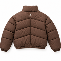 Veste matelassée unisexe Track Stuff TS-0019 en toile écologique respirante, coupe-vent et antibactérienne, 300g, modèle Stand