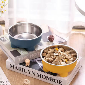 2026 New Stylish Solid Rounded Cat <strong>Dog</strong> Pet Food <strong>Bowl</strong> Stainless Steel Separable Easy To Clean - Product Image 5