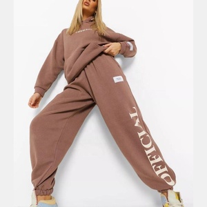 Conjunto de 2 piezas de nuevo estilo para mujer, conjunto de suéter y pantalones de temporada de invierno, conjunto de sudaderas con capucha y pantalón en blanco informal, conjunto de Sudadera con capucha para mujer - Product Image 4