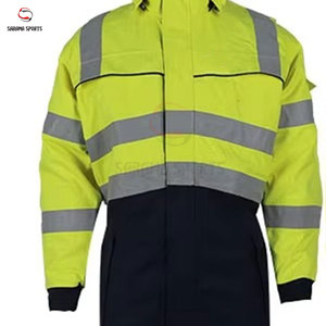Vêtements de travail de sécurité jaunes personnalisés pour hommes, durables, respirants, avec logo protecteur, antistatiques et anti-coupures - Product Image 3