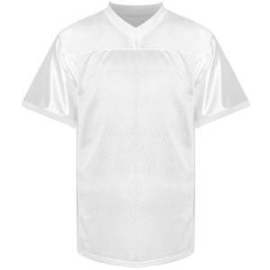 Camiseta de Fútbol Americano Negra Personalizable para Hombre, Cuello en V, Malla Transpirable, Nombre del Equipo 00 Impreso, Manga Corta, Talla Adulto - Product Image 3