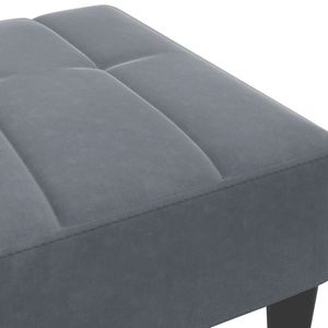 Reposapiés de Terciopelo Gris Oscuro, 100% Poliéster, Madera Contrachapada, Plástico, Elegantes Taburetes y Otomanas - Product Image 6