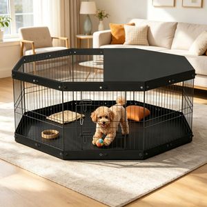 Recinto Retrattile per Animali Domestici, Design Moderno e Robusto, Recinzione per Esterni per Maiali, Conigli, Polli e Anatre - Product Image 5