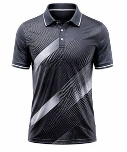 Chemise décontractée à manches courtes pour homme, respirante, séchage rapide, en polyester/coton tricoté 220g - Product Image 5