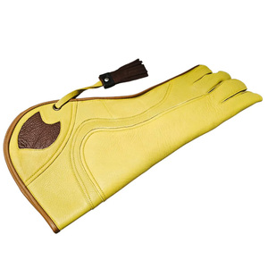 Guante de Cetrería de Cuero de Primera Calidad para Halcones, Guantes de Cuero Puro para Caza de Águilas, Entrenamiento de Aves, Mascotas y Águilas - Product Image 5