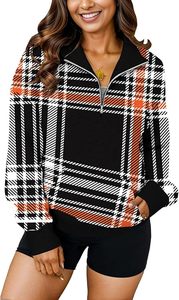 Sudadera Oversize de Mujer con Cierre de Cremallera a la Mitad y Manga Larga - Product Image 4