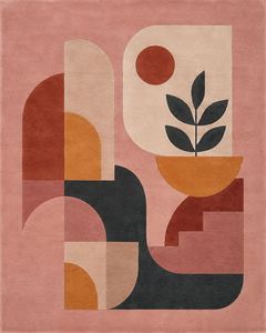 Carpet for Living Room Handmade Abstract Botanical Hand Tufted Wool Area Rug Custom Modern Designer Carpet Home Decor - Product Image 6