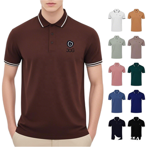 Polo personnalisé unisexe à manches courtes, couleur unie, tricoté, style décontracté, coupe classique, boutons, nouveau polo - Product Image 6